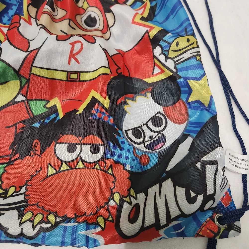 Nickelodeon Ryan's World Pocket Watch Drawstring Backpack